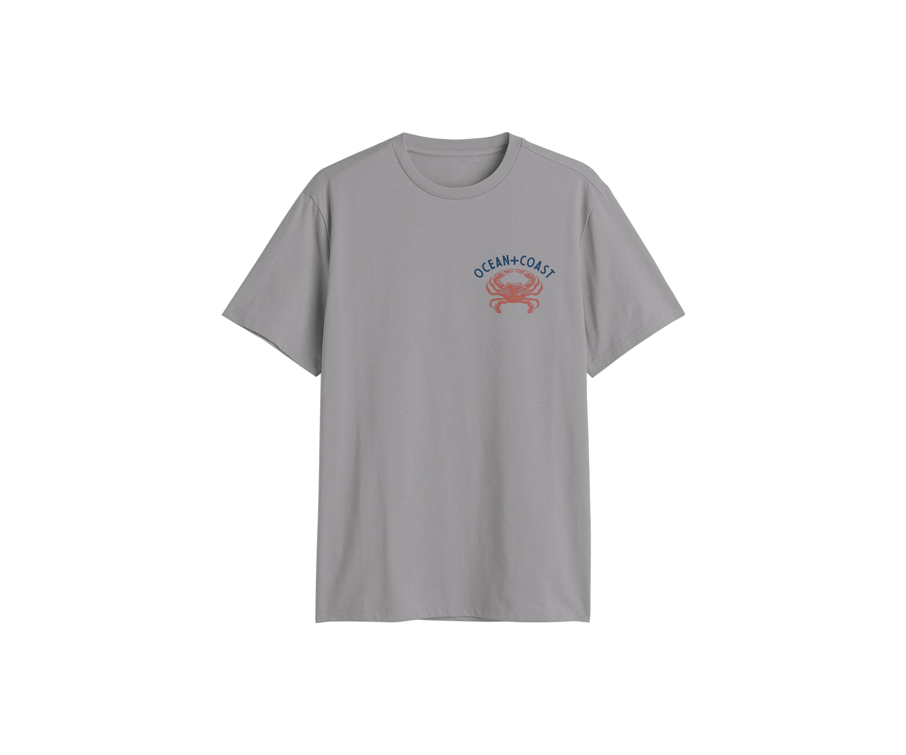 Short Sleeve Blue Crab Graphic T-Shirt