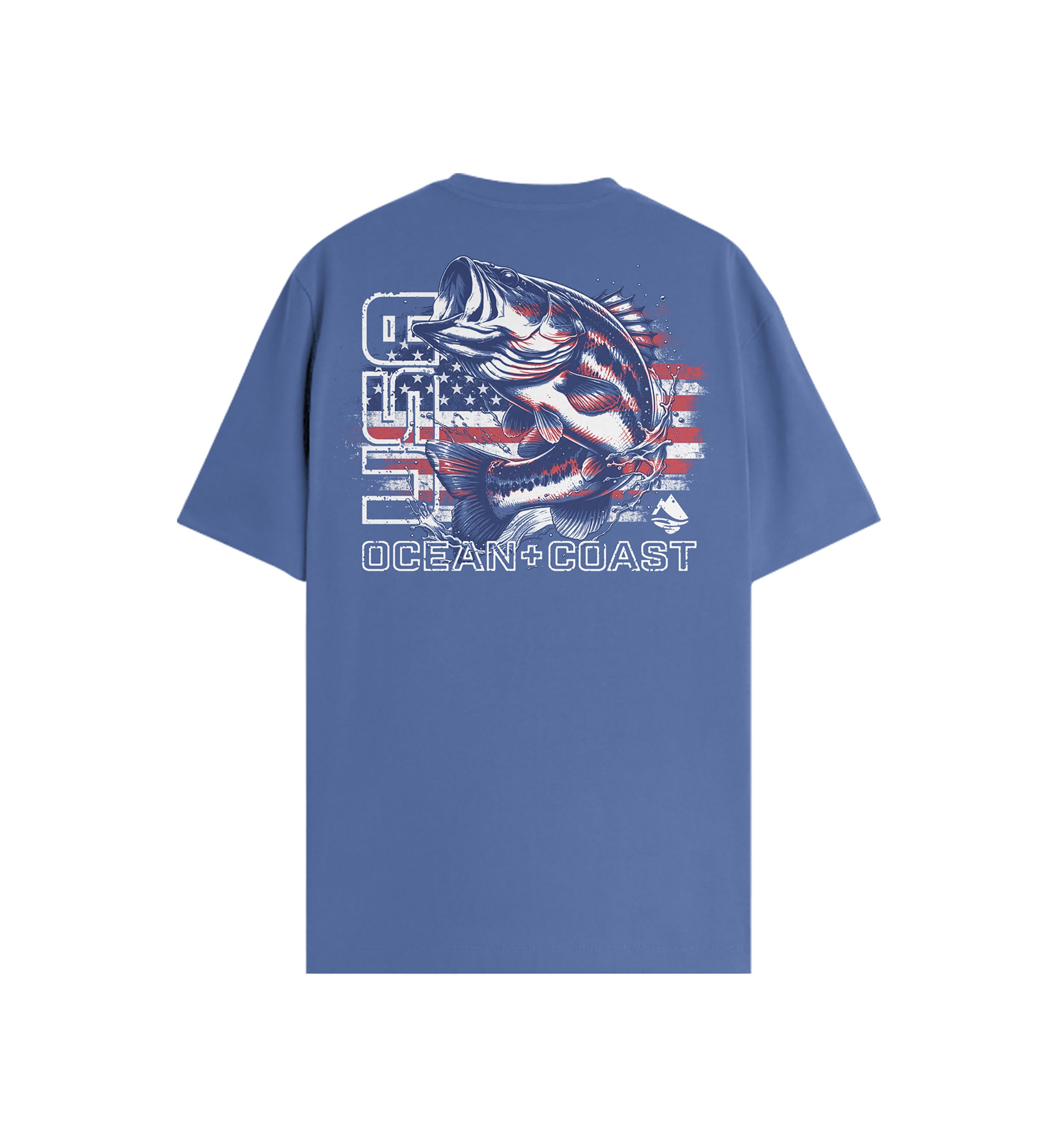 Short Sleeve Americana Bass Graphic T-Shirt