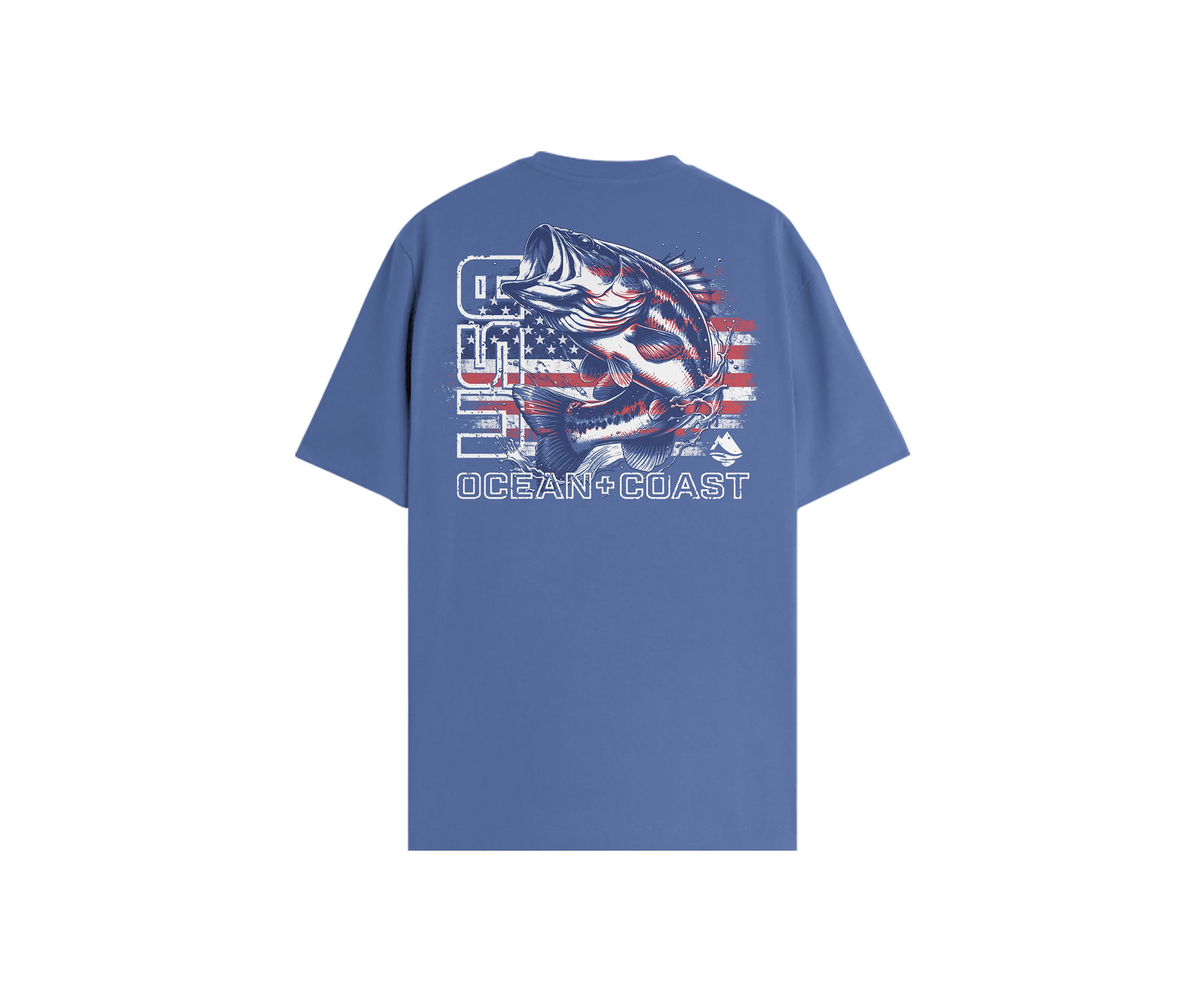 Short Sleeve Americana Bass Graphic T-Shirt