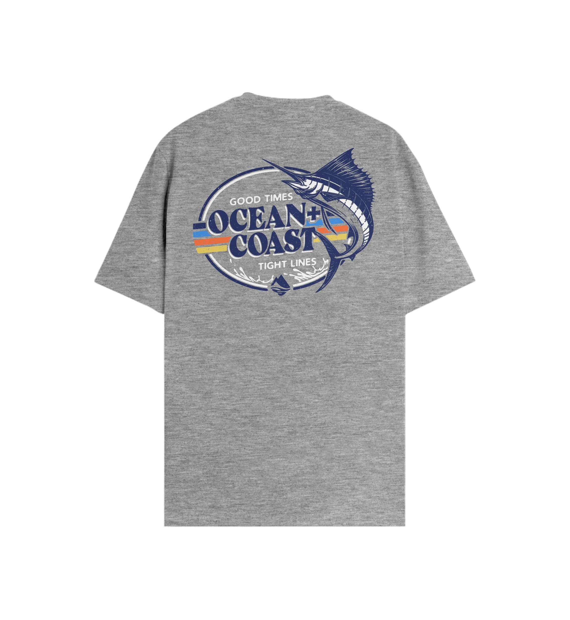 Short Sleeve Tight Lines Graphic T-Shirt 