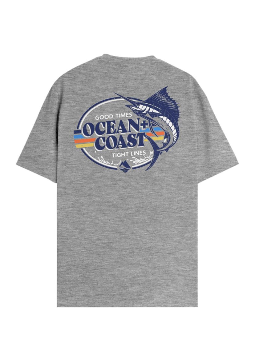 Short Sleeve Tight Lines Graphic T-Shirt 