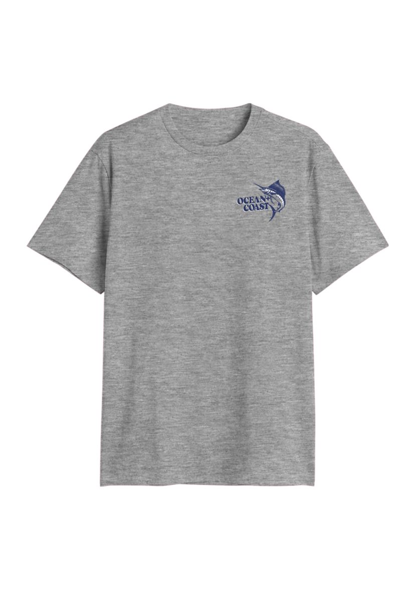 Short Sleeve Tight Lines Graphic T-Shirt 
