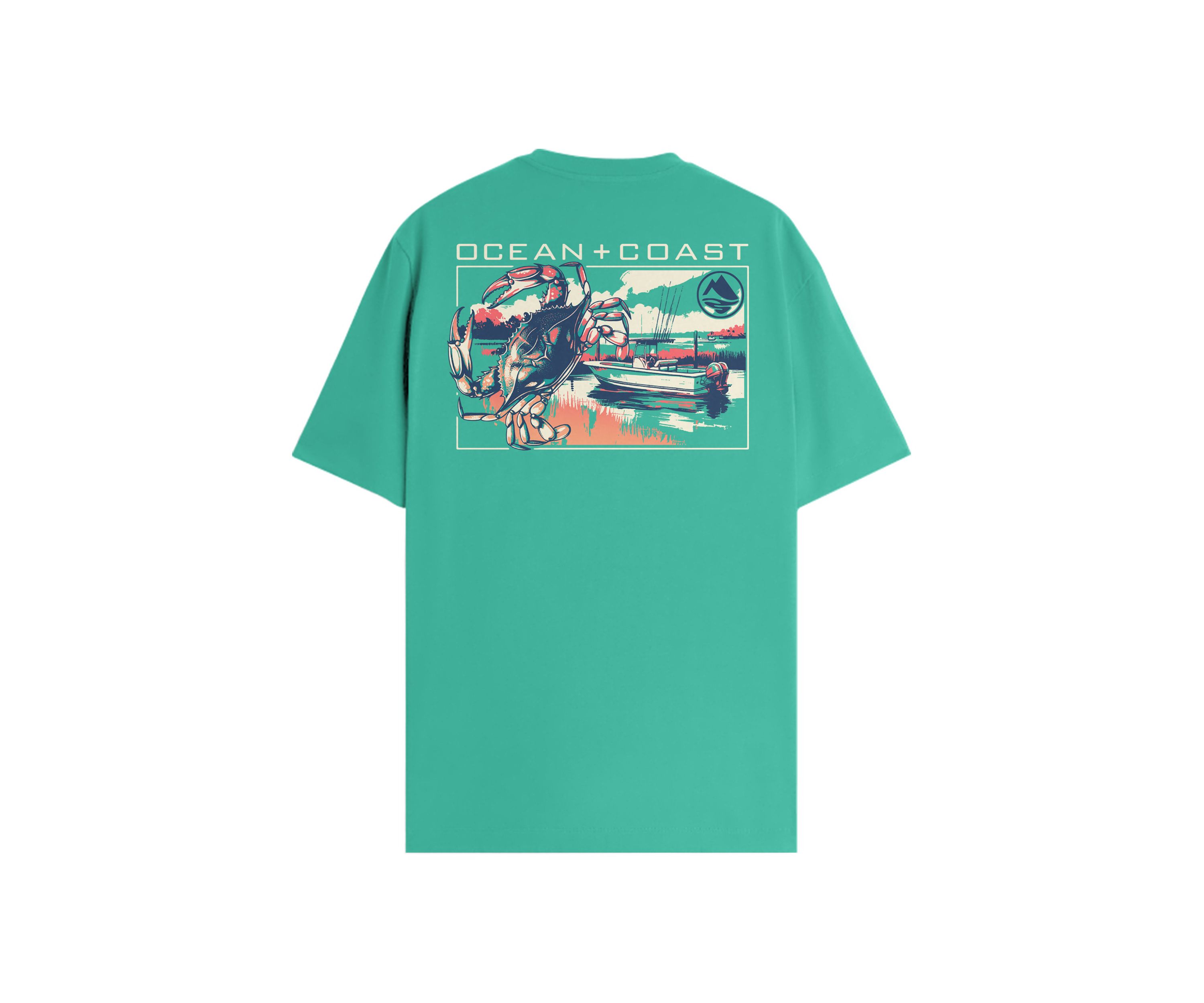 Mens Crab Fishing Graphic T-Shirt 
