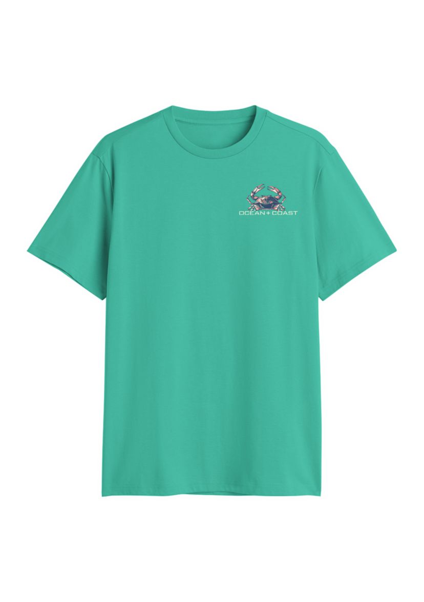 Mens Crab Fishing Graphic T-Shirt 