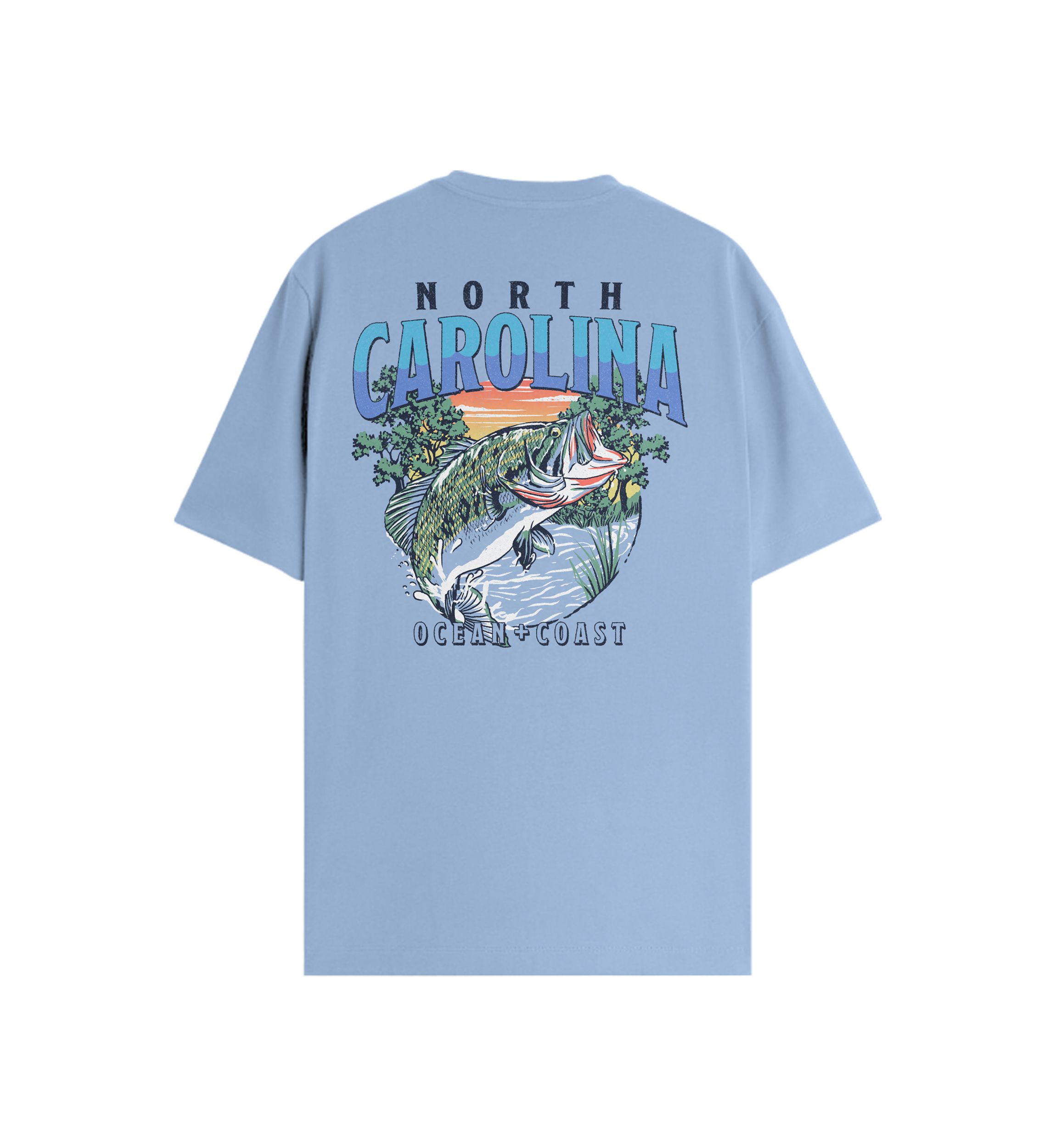 North Carolina Fishing Graphic T-Shirt