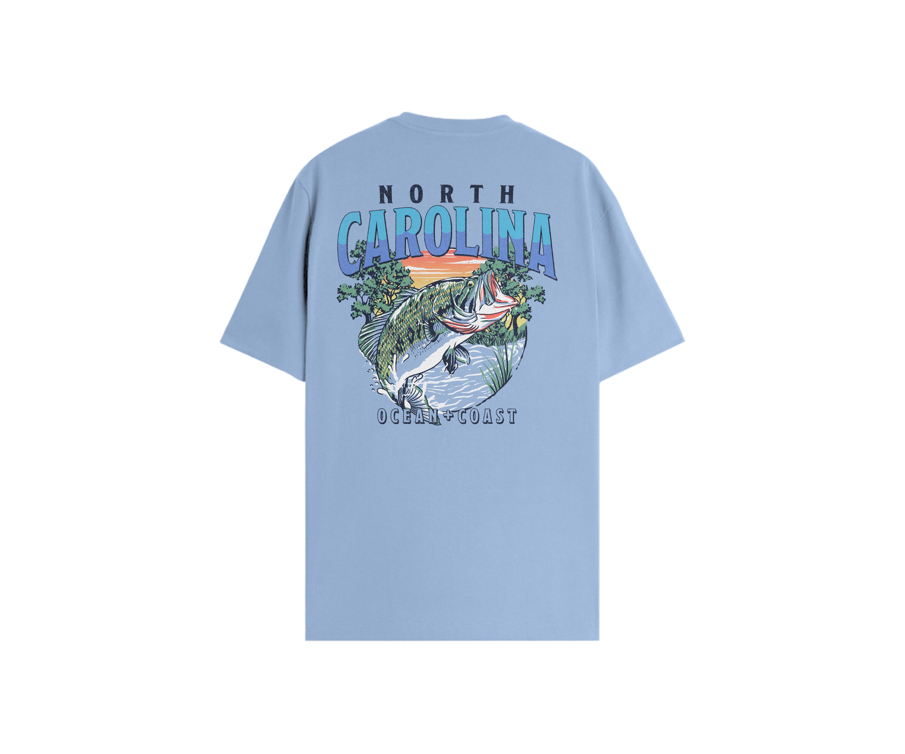North Carolina Fishing Graphic T-Shirt