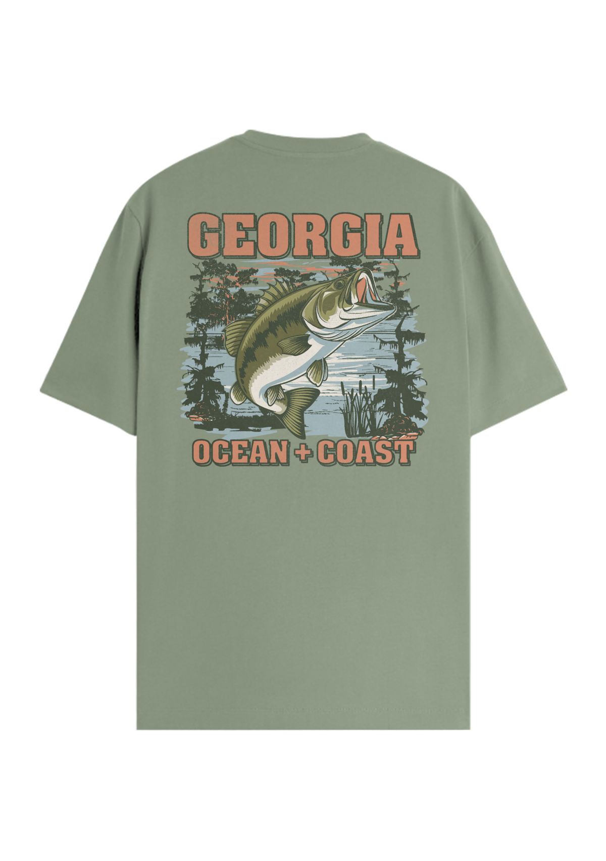 Georgia Fishing Graphic T-Shirt
