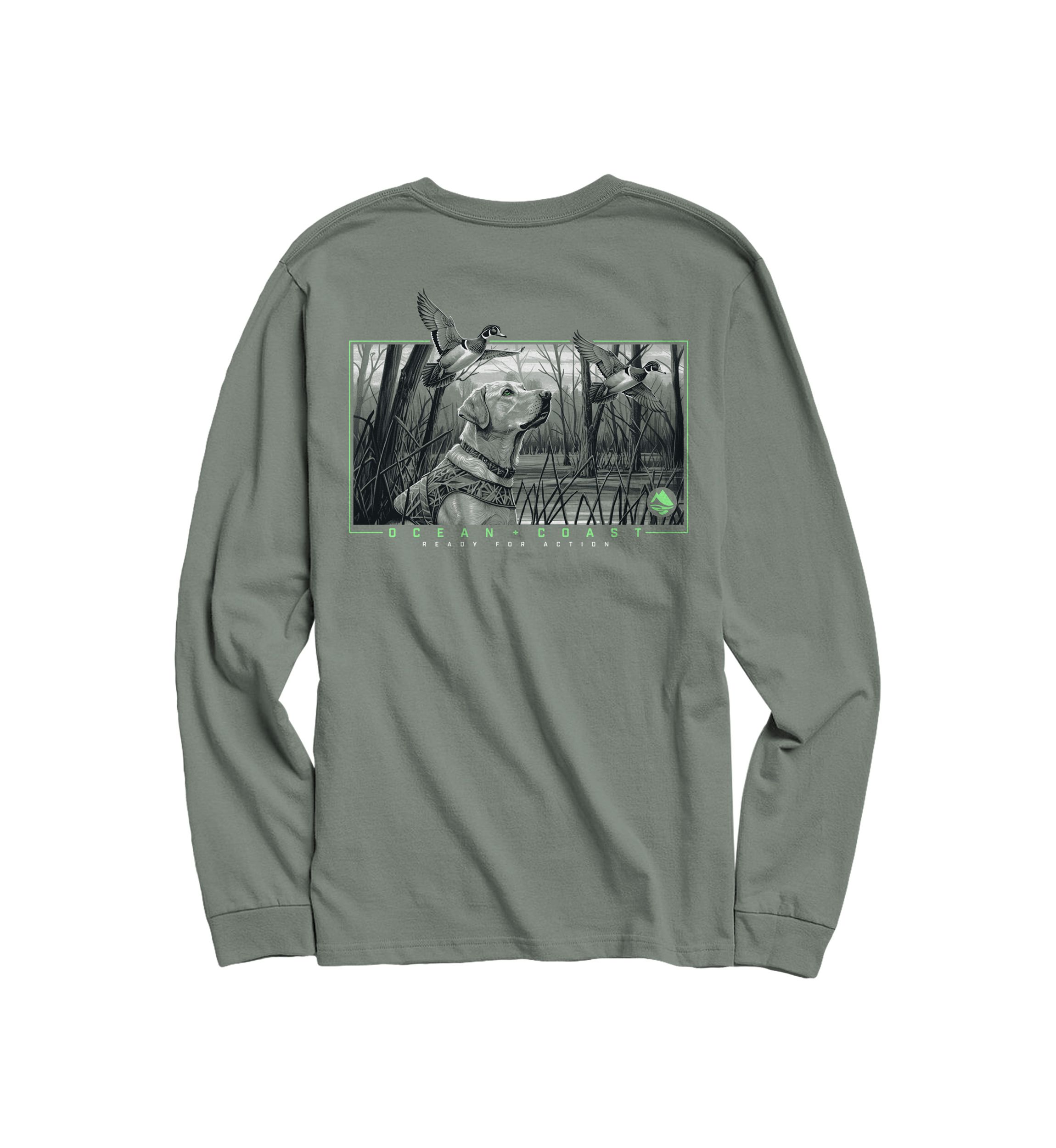 Hunting Dog Long Sleeve Graphic T-Shirt