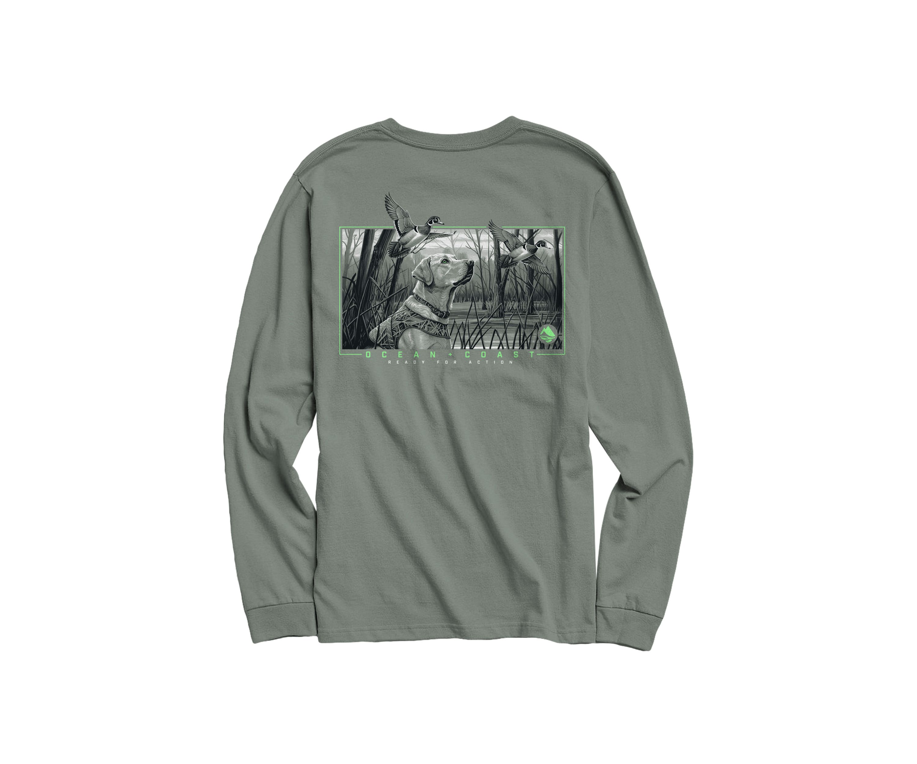 Hunting Dog Long Sleeve Graphic T-Shirt