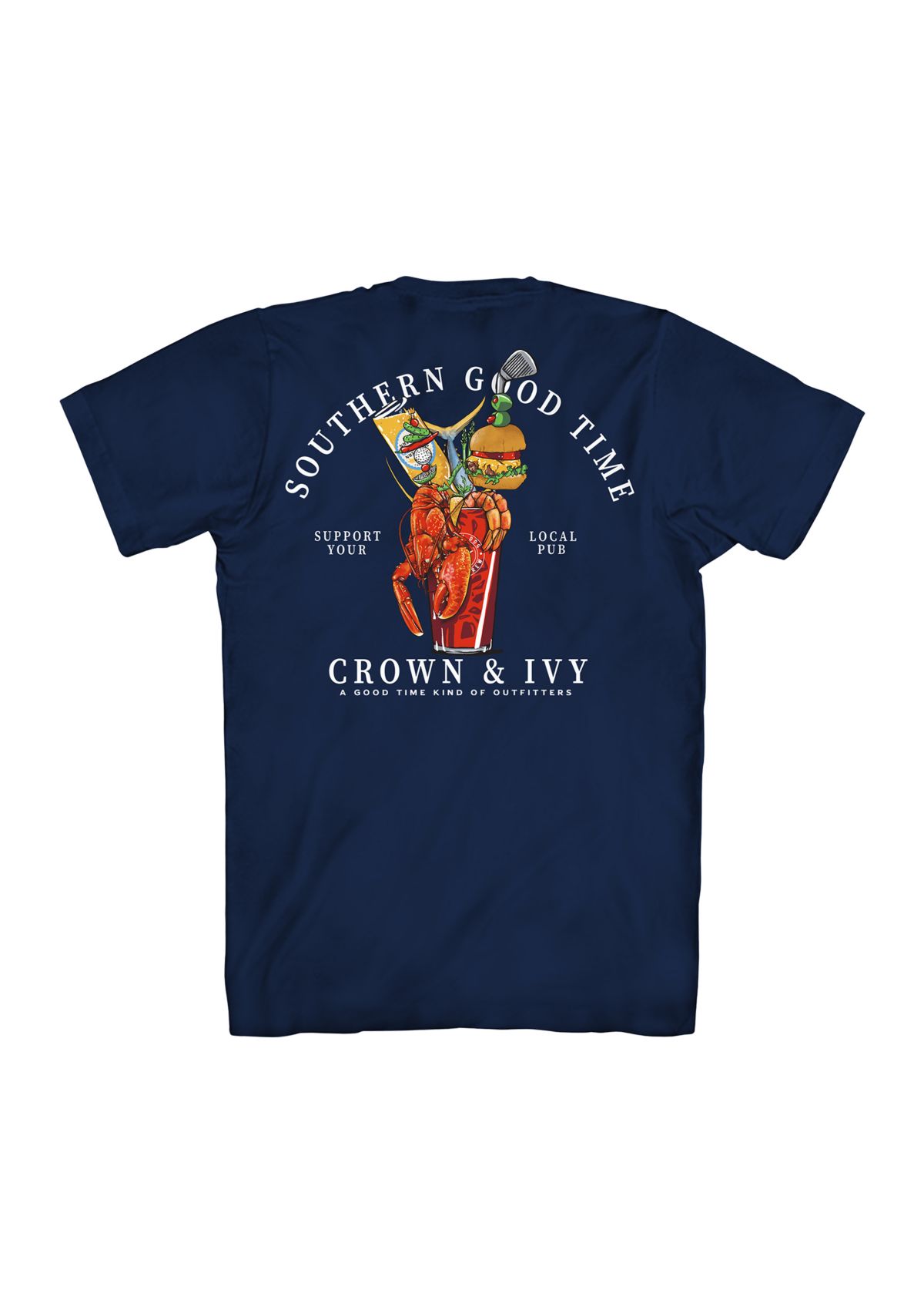 Short Sleeve Southern Good Time Graphic T-Shirt 