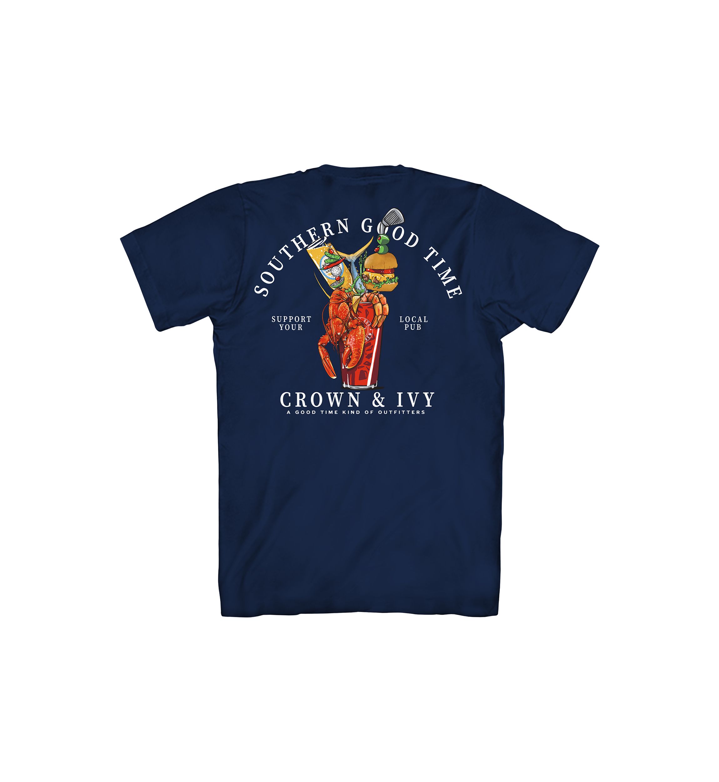 Short Sleeve Southern Good Time Graphic T-Shirt 