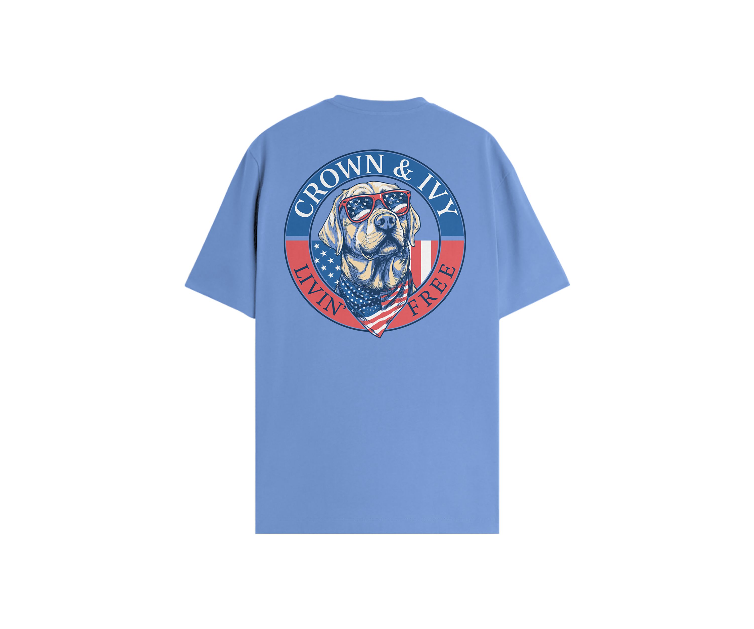 Americana Dog Graphic T-Shirt