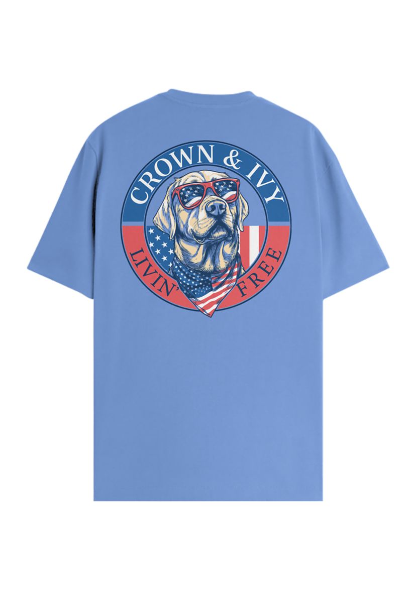 Americana Dog Graphic T-Shirt