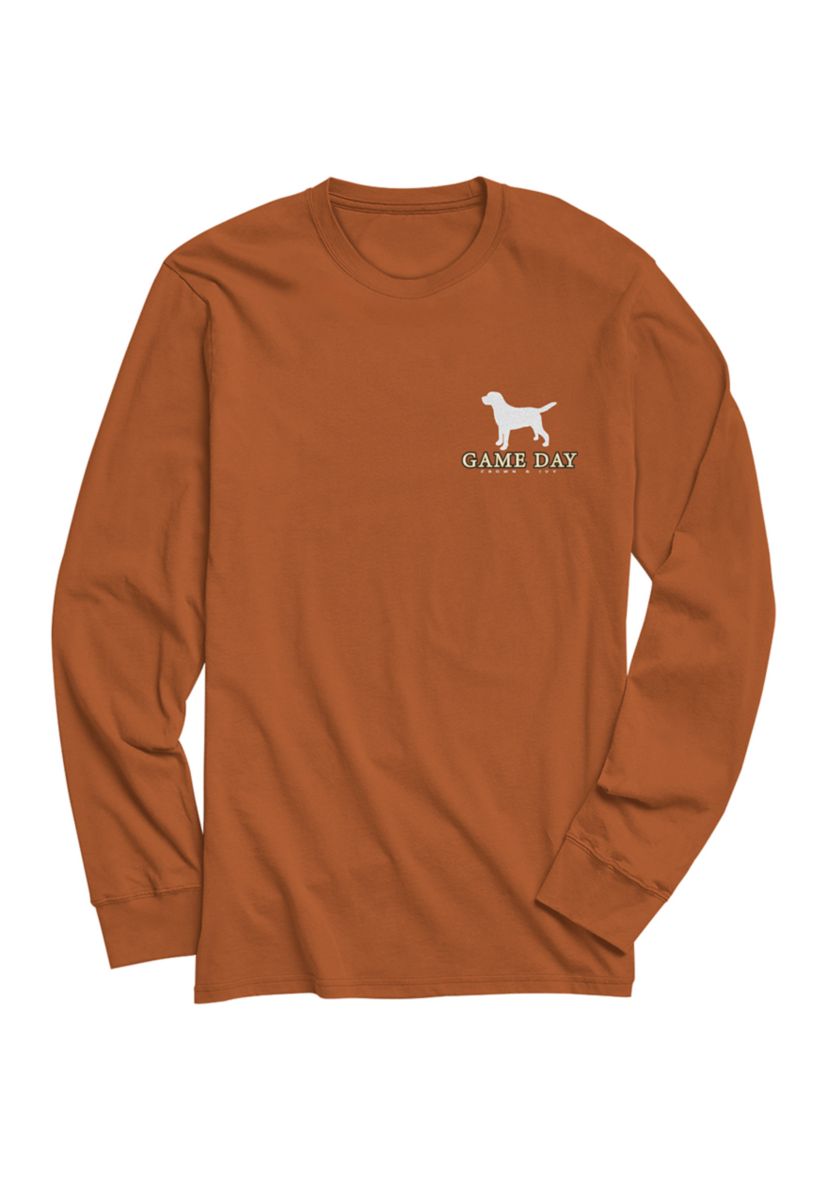 Game Day Dog Long Sleeve Graphic T-Shirt