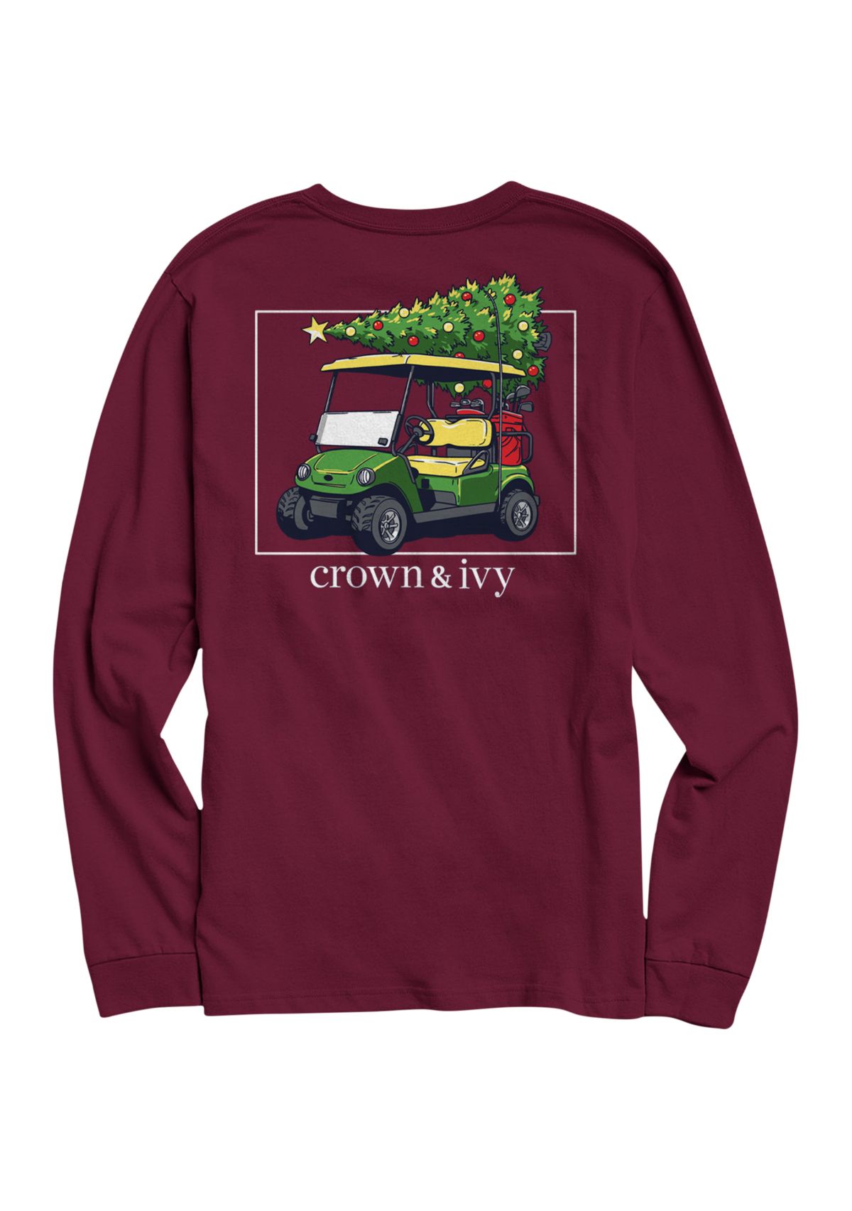 Golf Cart Tree Graphic T-Shirt 