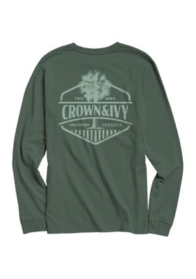 Crown & Ivy Men's Palmetto Crown Long Sleeve Shirt