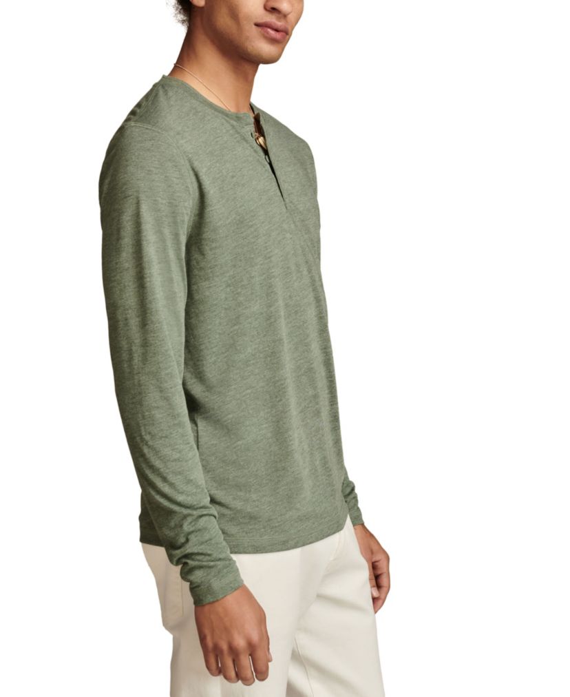 Lucky Brand Tencel Jersey Long Sleeve Henley