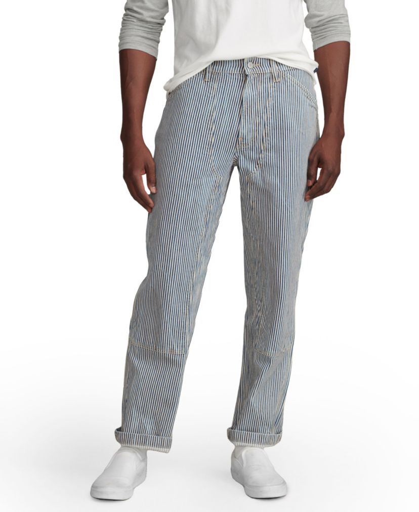 Railroad Stripe Denim Carpenter Pant