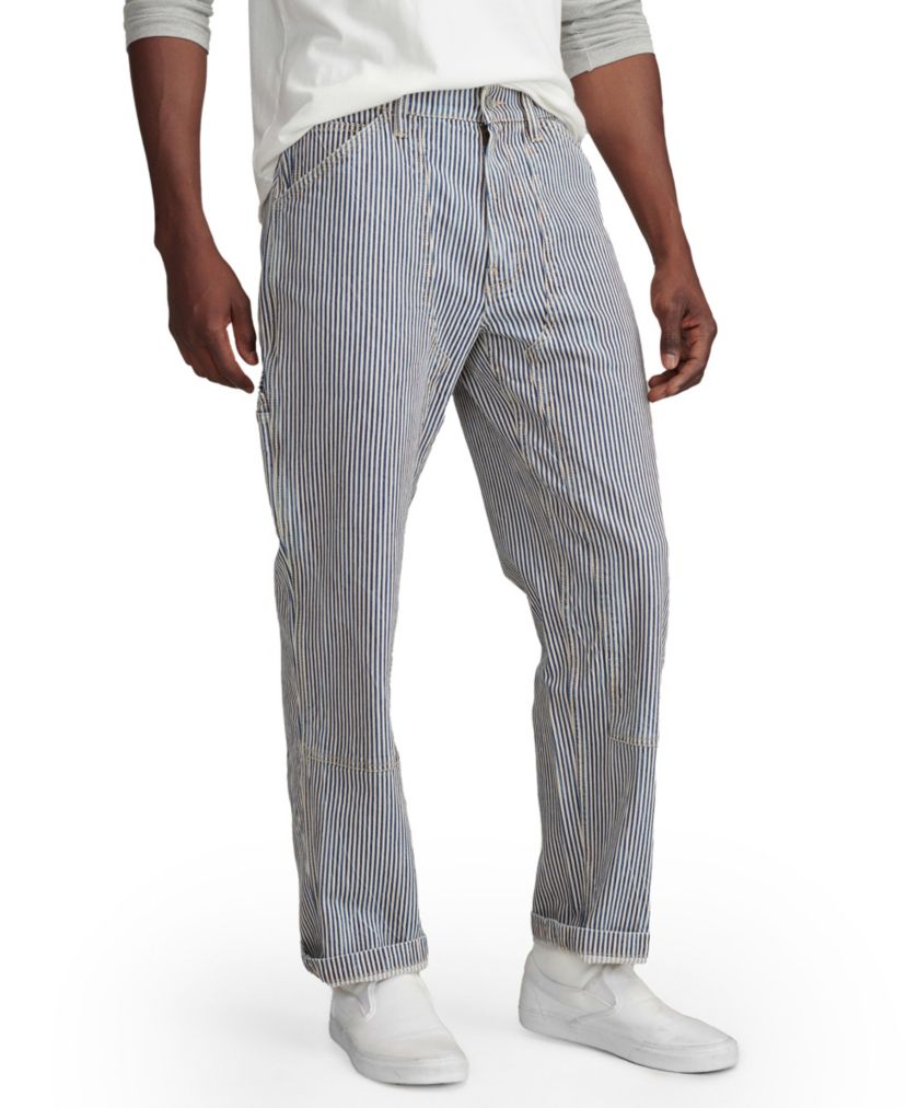 Railroad Stripe Denim Carpenter Pant