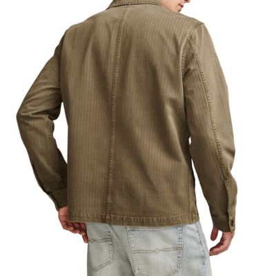 Herringbone Shirt Jacket