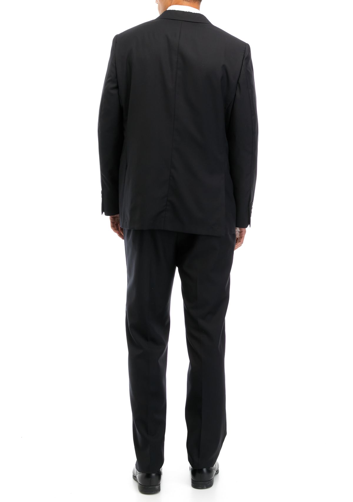 Mens Black Solid Suit