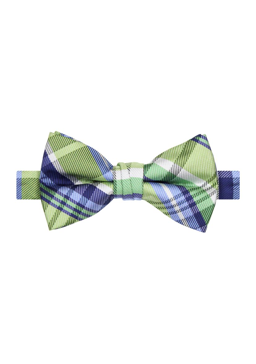 Plaid Pre-Tied Bowtie 