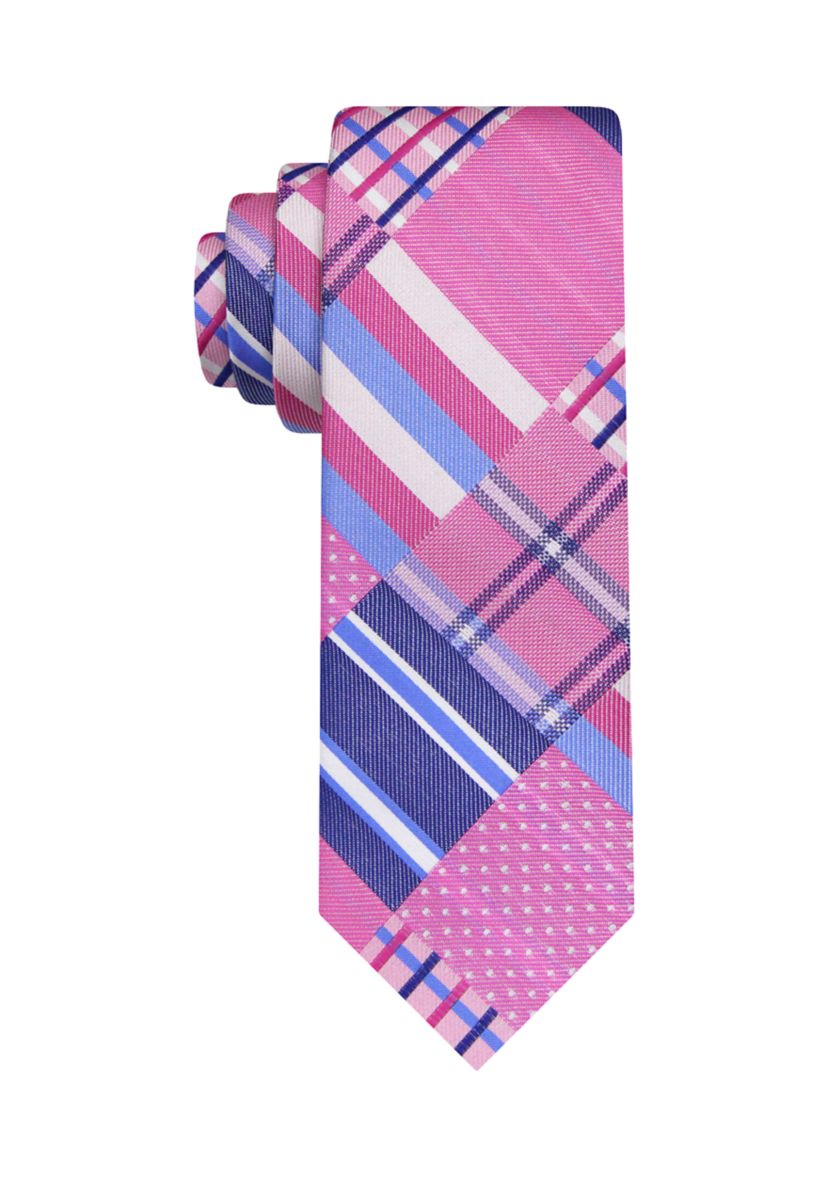Patchwork Plaid Tie