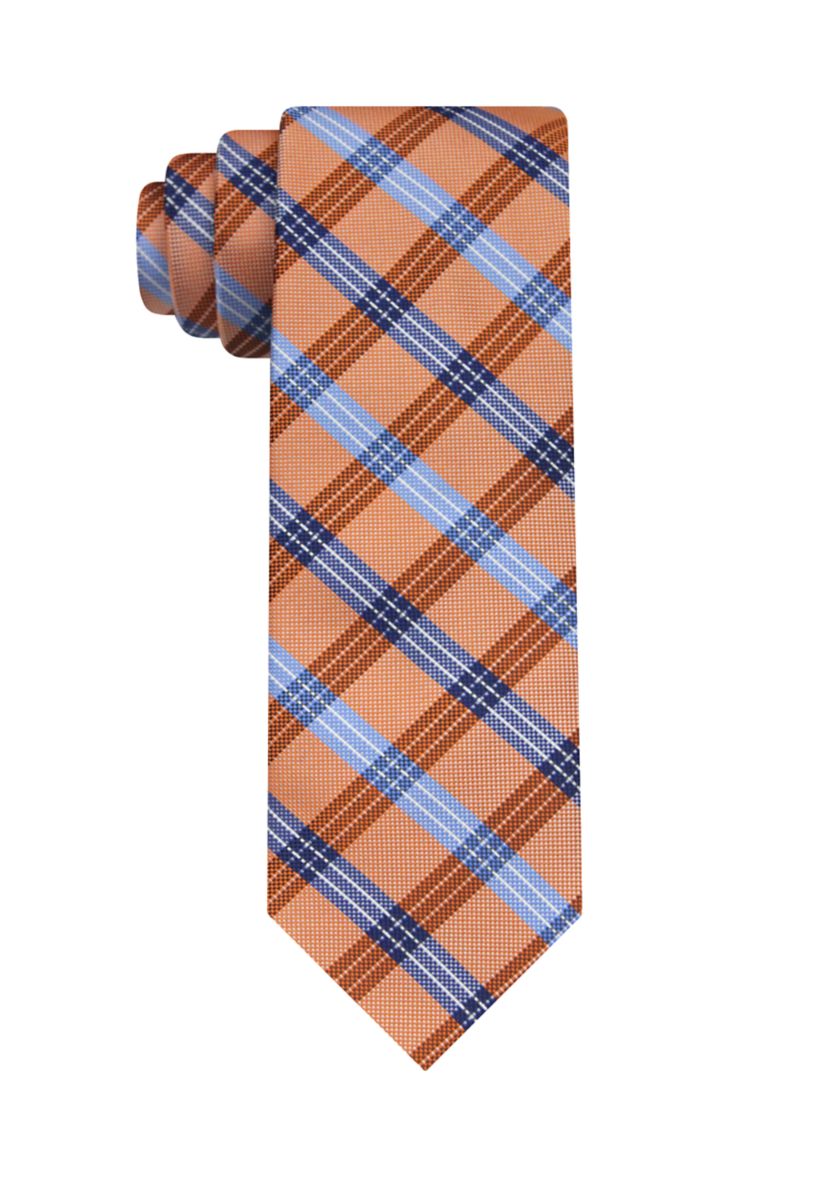 Textured Plaid Tie