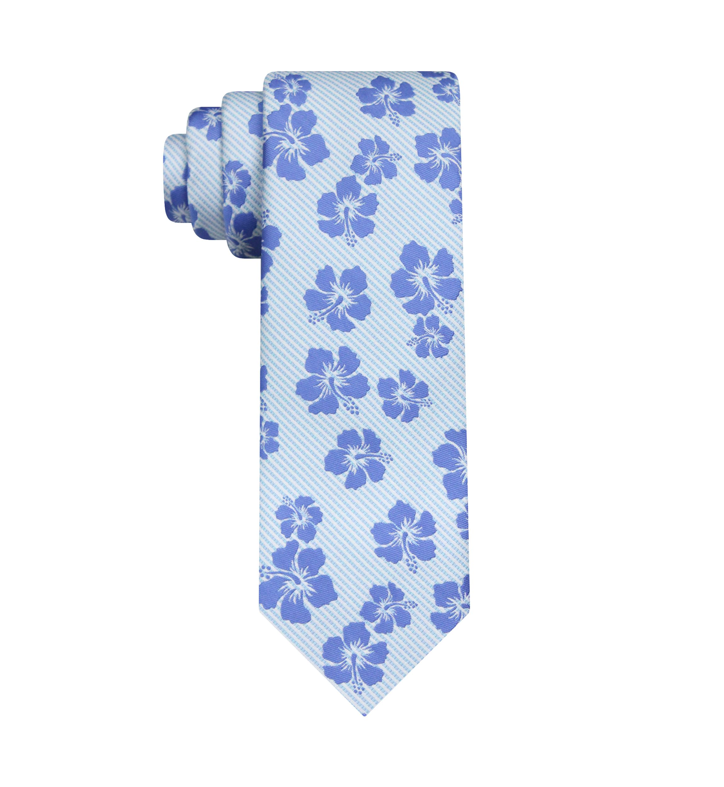 Striped Floral Tie 