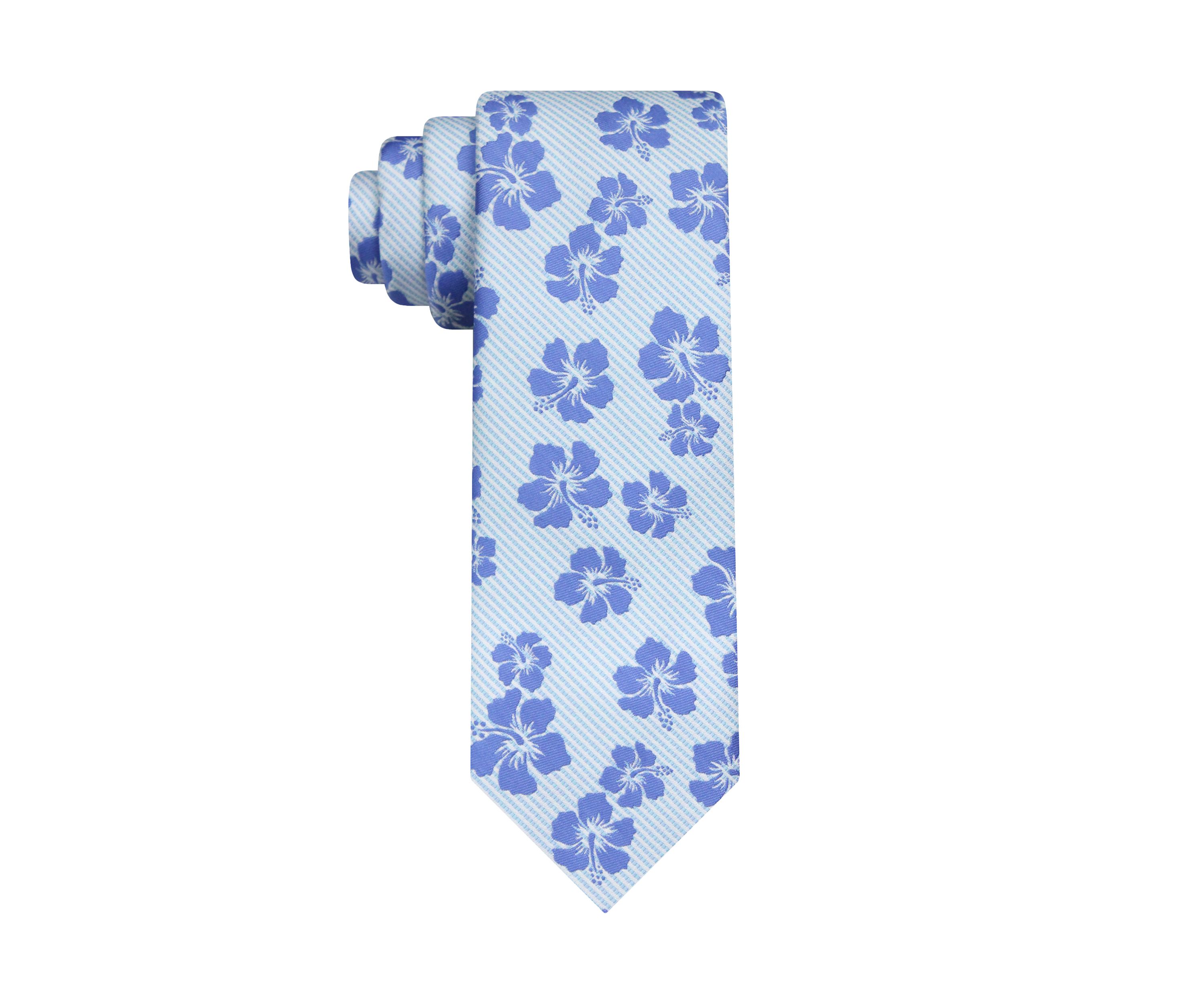 Striped Floral Tie 