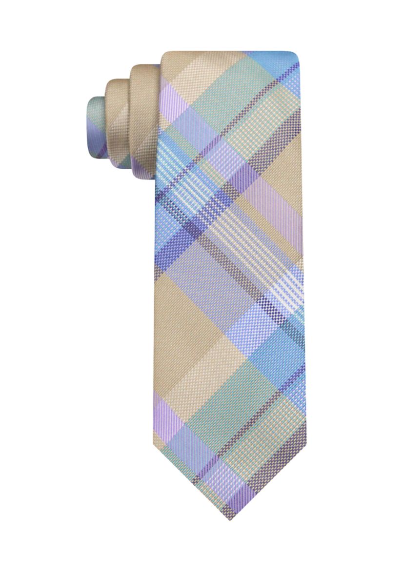 Multi Plaid Tie