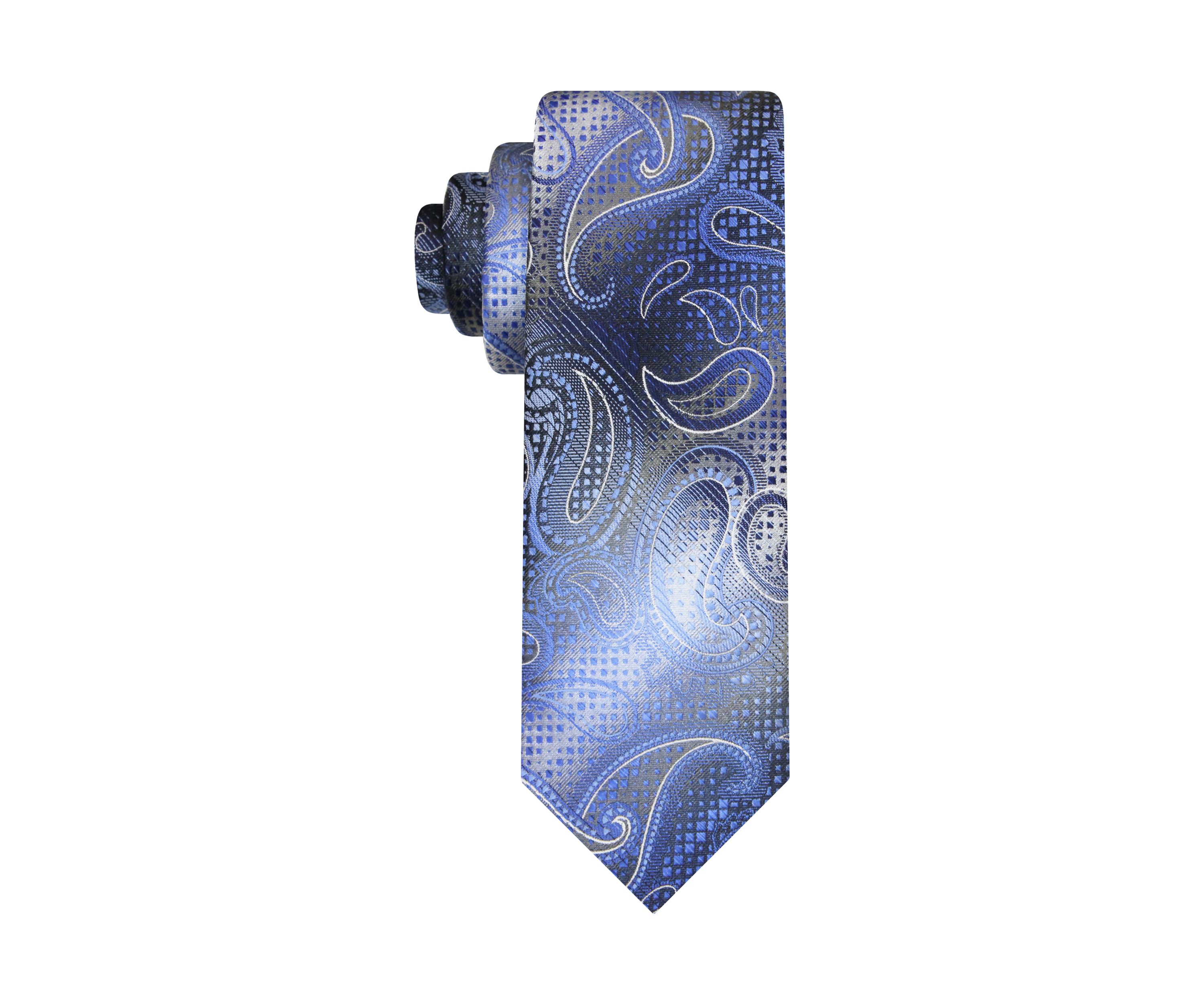 Shaded Textured Paisley Tie