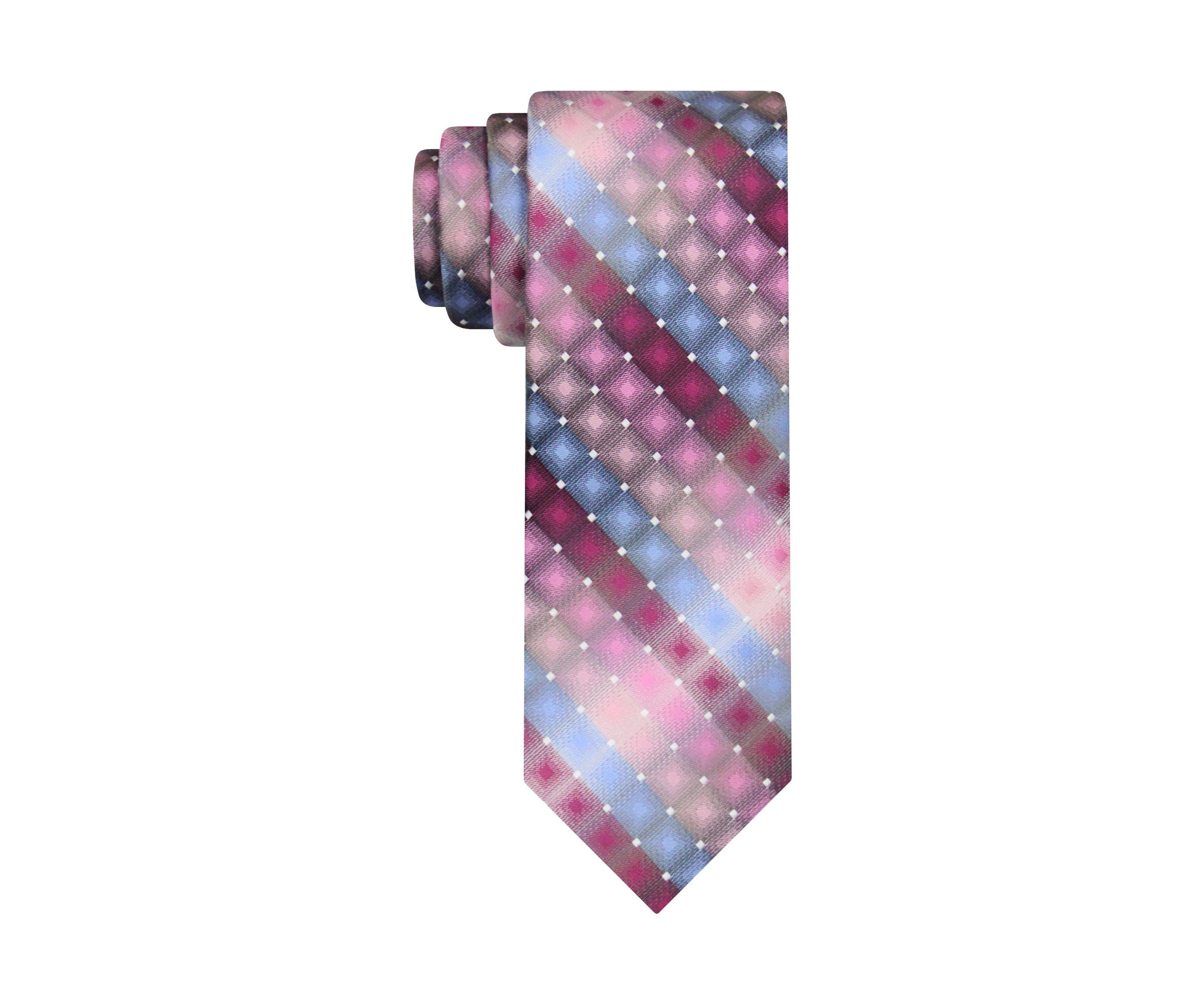 White Dot Geometric Tie 