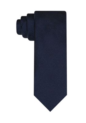 Van Heusen Men's Tonal Micro Tie, Navy Blue, 58