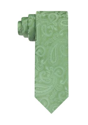 Van Heusen Men's Tonal Paisley Tie, Green, 58