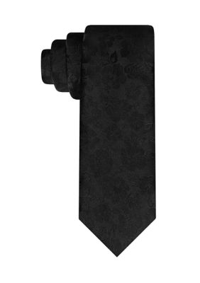 Van Heusen Men's Tonal Floral Tie, Black, 58