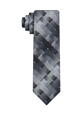 Van Heusen Men's Dash Geometric Tie, Black, 58