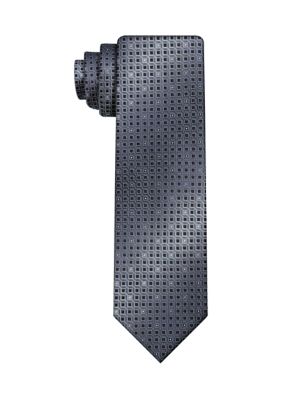 Van Heusen Men's Micro Diamond Tie, Black, 58