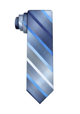 Van Heusen Men's Striped Tie, Navy Blue, 58
