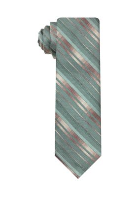 Van Heusen Men's Multi Stripe Tie, Sage, 58