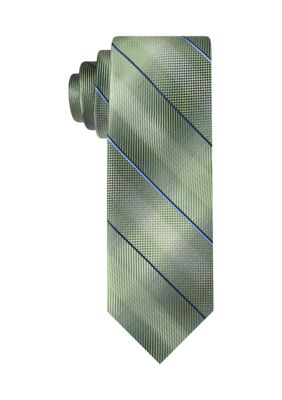 Van Heusen Men's Shaded Stripe Tie, Green, 58