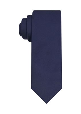 Van Heusen Men's Iridescent Solid Tie, Navy Blue, 58