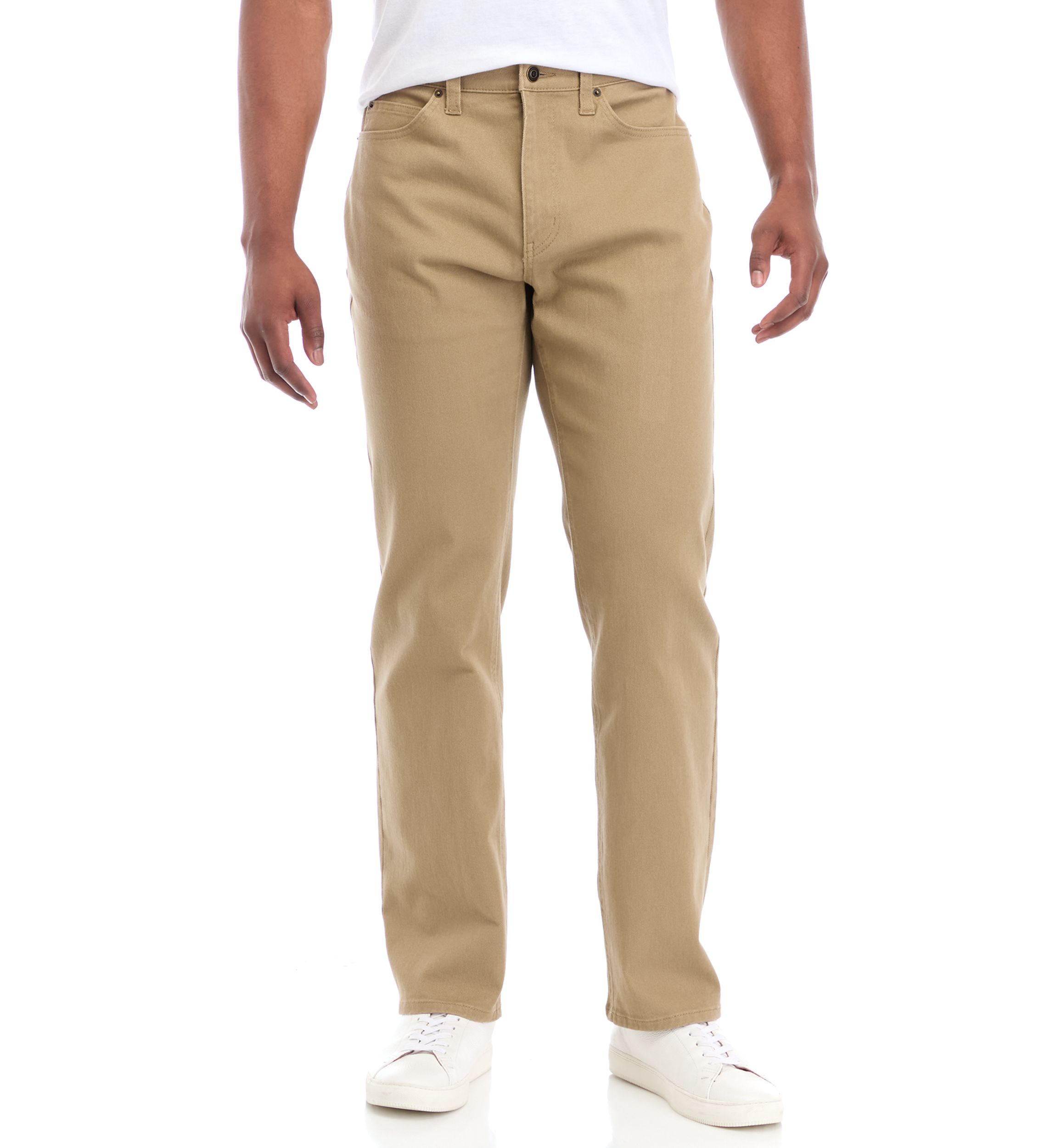 Relaxed Khaki Jeans
