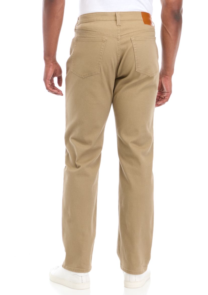 Relaxed Khaki Jeans