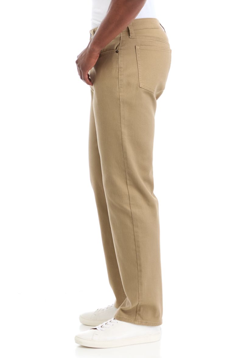 Relaxed Khaki Jeans