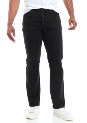 TRUE CRAFT Men's Black Straight Jeans