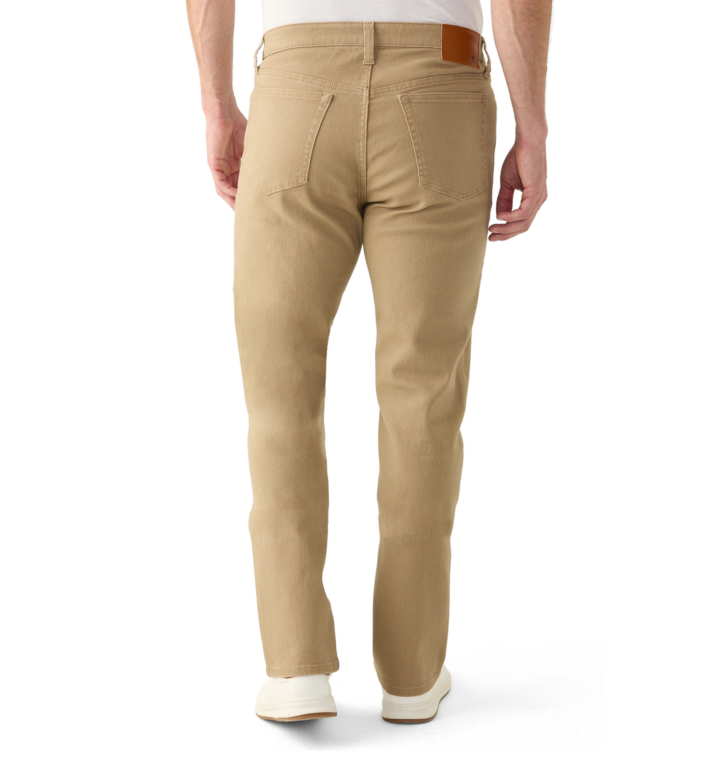 Khaki Straight Leg Pants