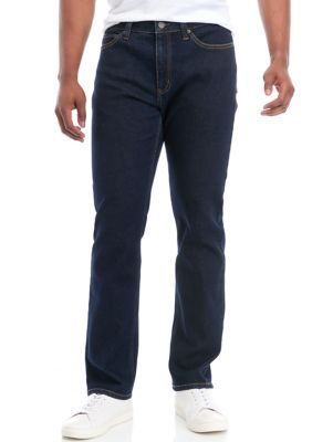 TRUE CRAFT Men's Rinse Wash Straight Jeans