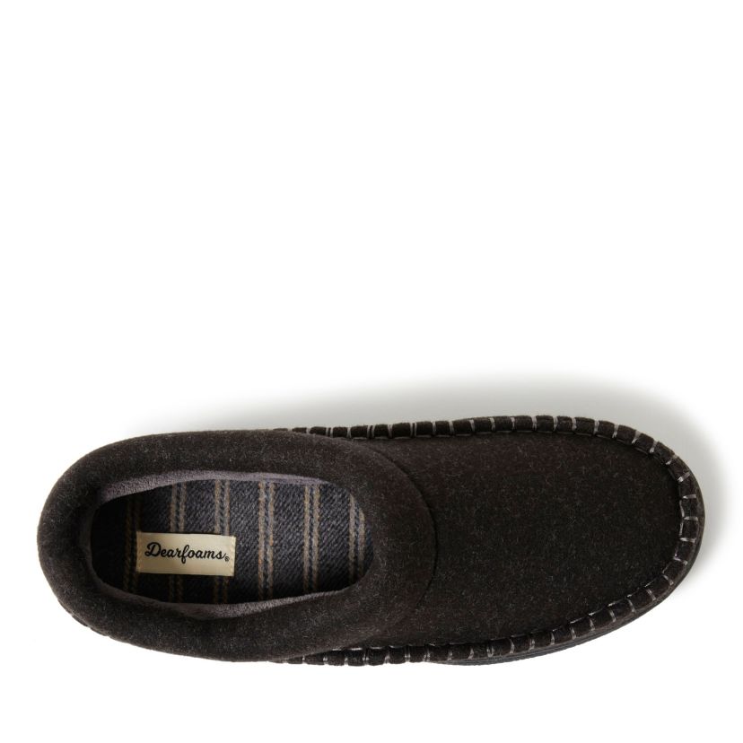 Mens Thompson Wool Blend Clog w/ Whipstitch