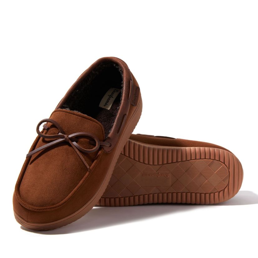 Pierce Microsuede Moc with Tie